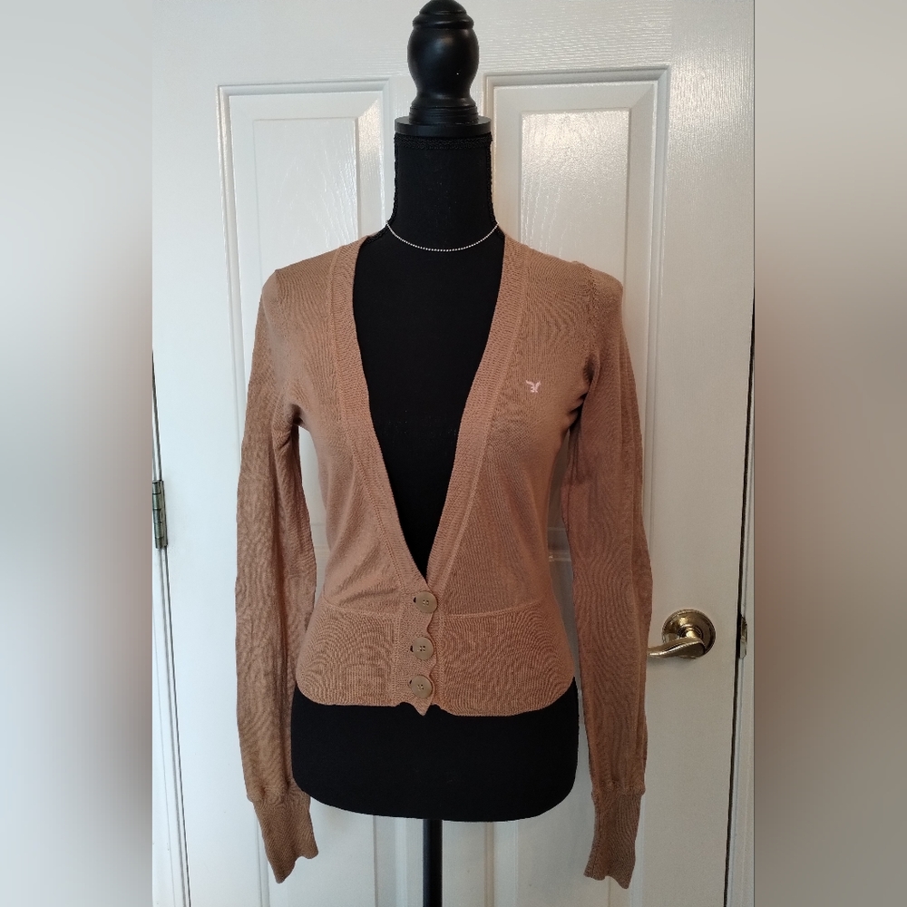 American Eagle Outfitters Cropped V-Neck Cardigan